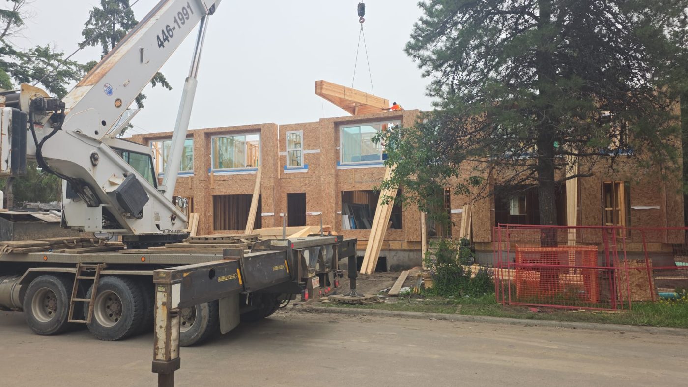 8-Plex Allendale — Truss lift, July 2026