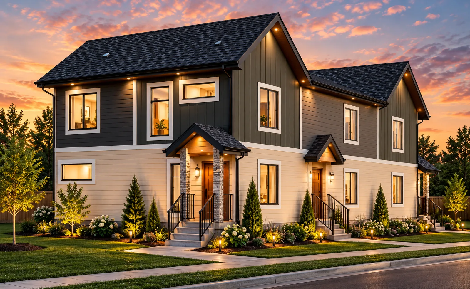 Delton 6-Plex &mdash; artist's rendering